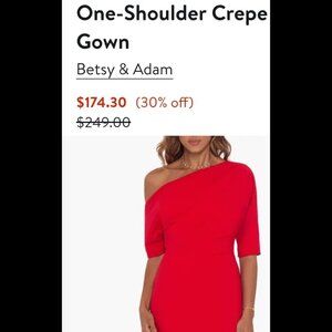 RED HOT floor length formal dress